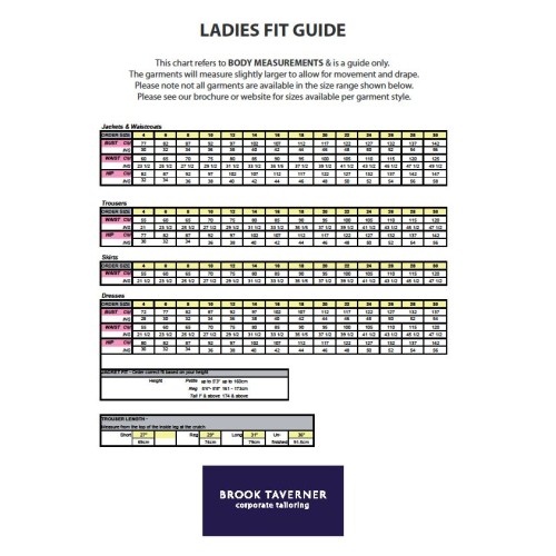 Ladies Fit Guide Brook Taverner